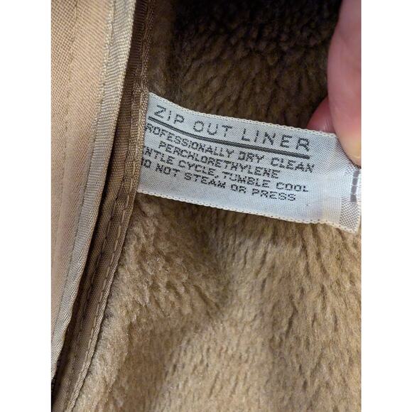 Vintage Forecaster International Trench Coat Lined Jacket Tan Brown Button Front - Picture 6 of 14